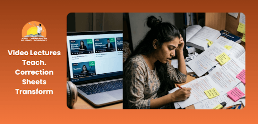Why Video Lectures Aren't Enough: The Role of Correction Sheets in Clearing ACCA Professional Levels