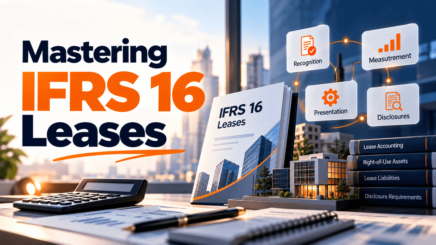 Mastering IFRS 16 Leases: ROU Asset Calculation, Balance Sheet Impact & Journal Entries